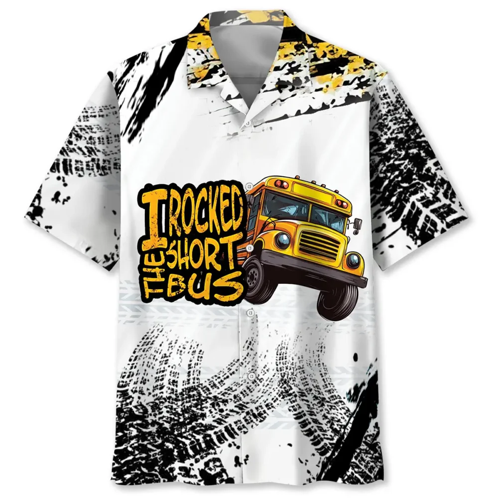 I Rocked The Short School Bus Hawaiian Shirt BGR2764820 - Boogor