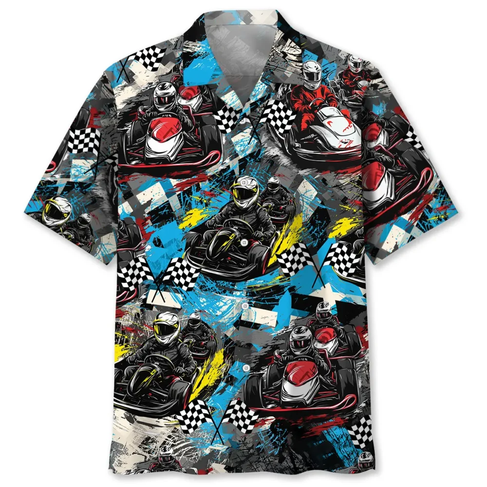 Karts Racing Go Kart Hawaiian Shirt BGR2764932 - Boogor