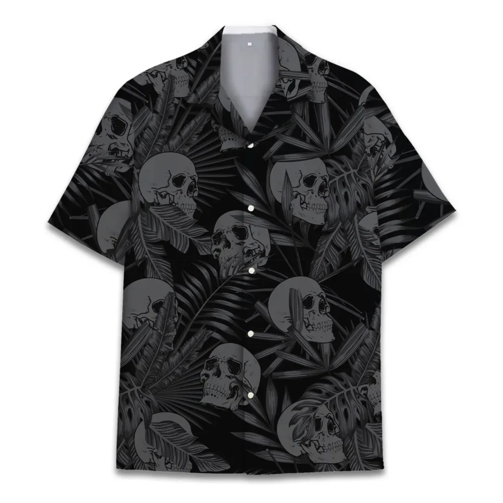 Skull Unisex Hawaiian Shirt Aloha Shirt BGR2765696 - Boogor