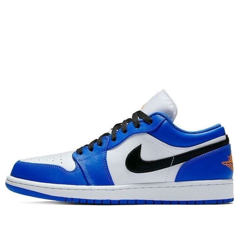 Jordan 1 Low Hyper Royal Orange Peel Sneakers – 553558-401