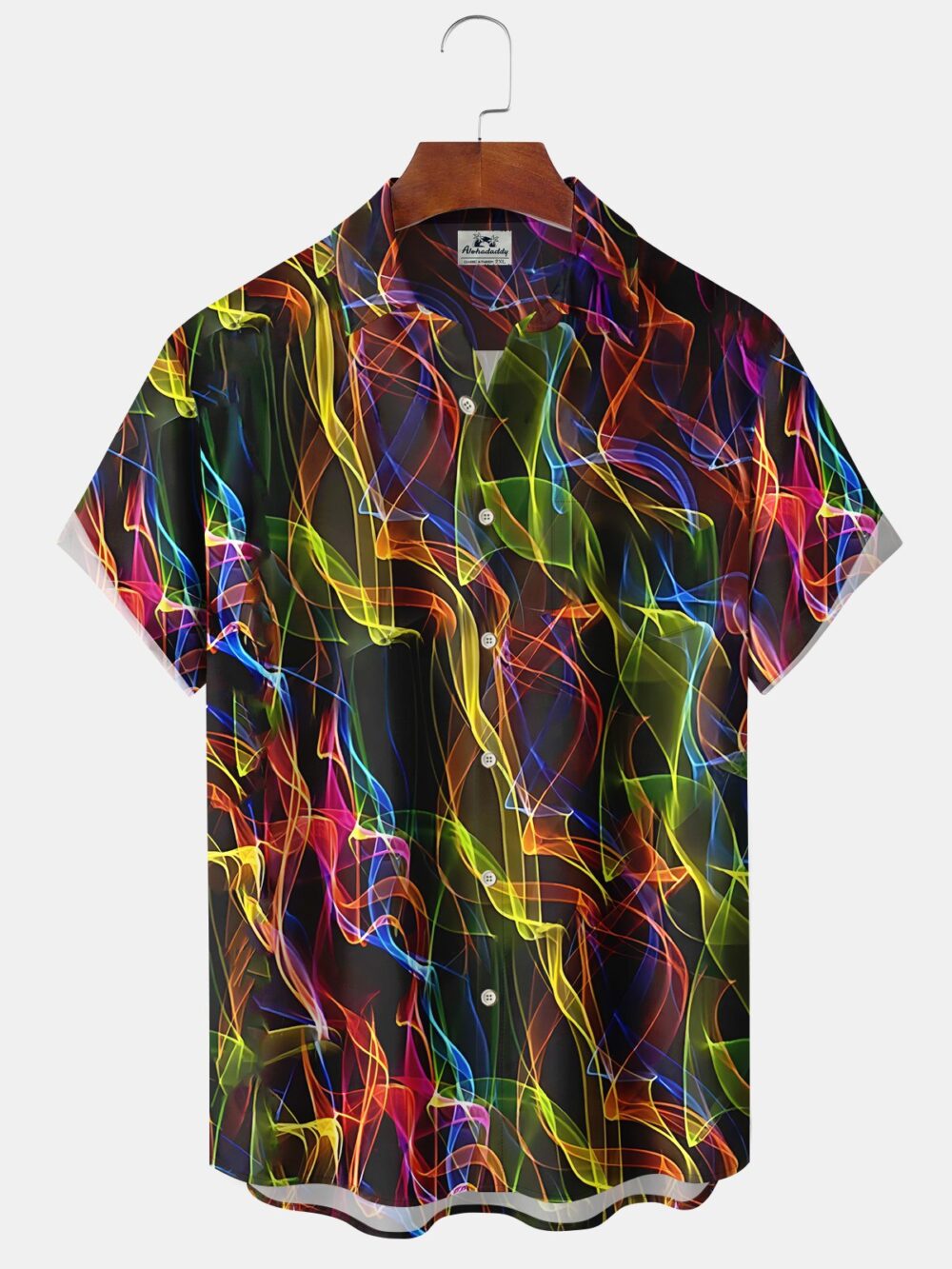 Men's Abstract Colorful Casual Hawaiian Shirt BGR2765330 - Boogor