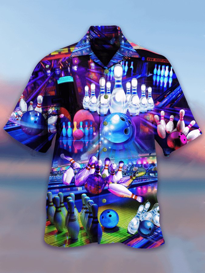 Men's Bowling Takes Balls Hawaiian Shirt BGR2765334 - Boogor