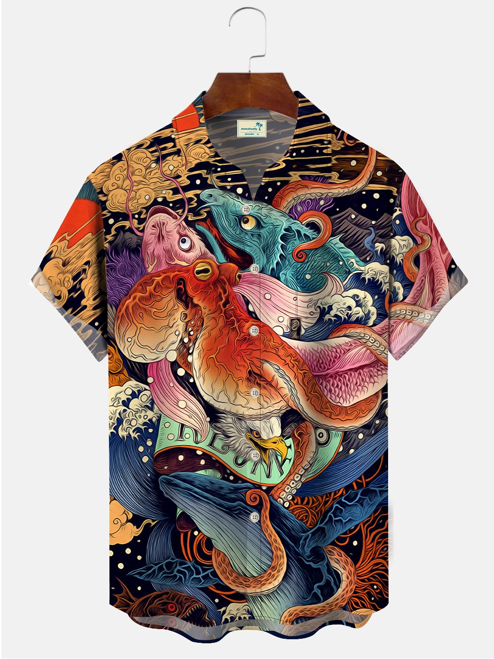 Men's Estern Pattern Printing Casual Hawaiian Shirt BGR2765342 - Boogor