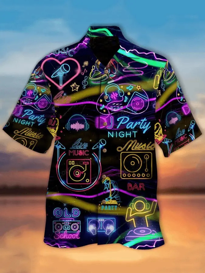 Men's Life Is Better With Dj Neon Hawaiian Shirt BGR2765374 - Boogor