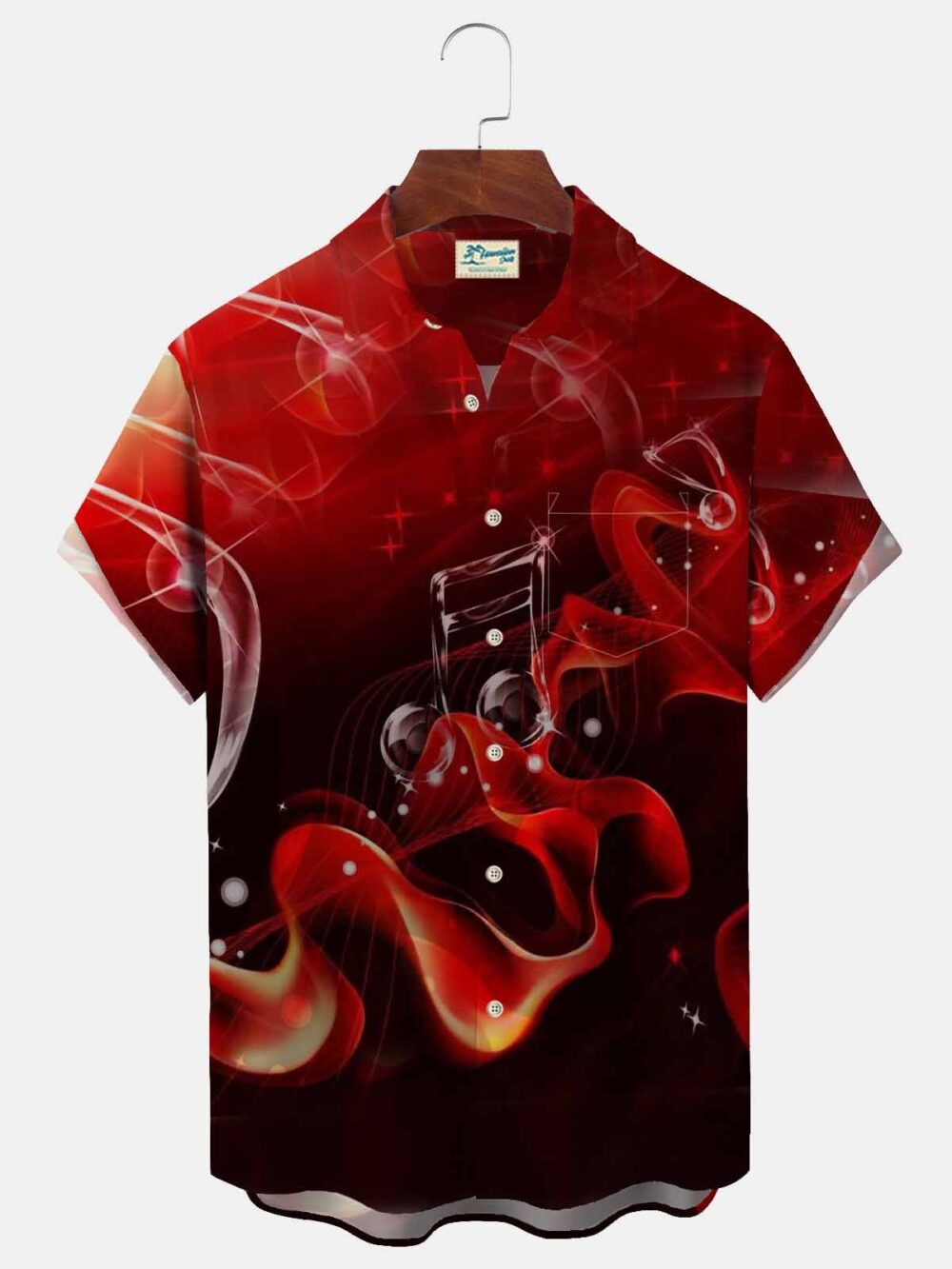 Music Instrument Men's Button Down Hawaiian Shirt BGR2765171 - Boogor