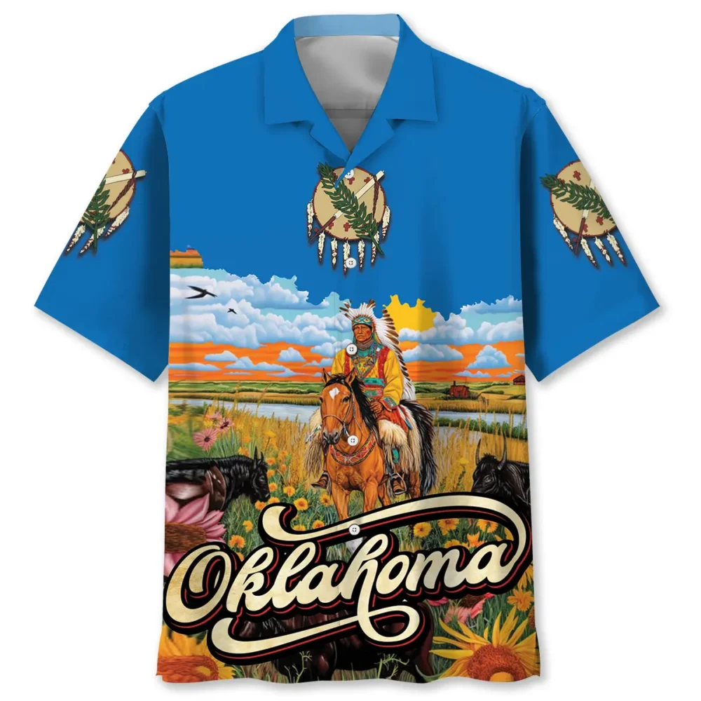 Native Oklahoma State Hawaiian Shirt BGR2764875 - Boogor