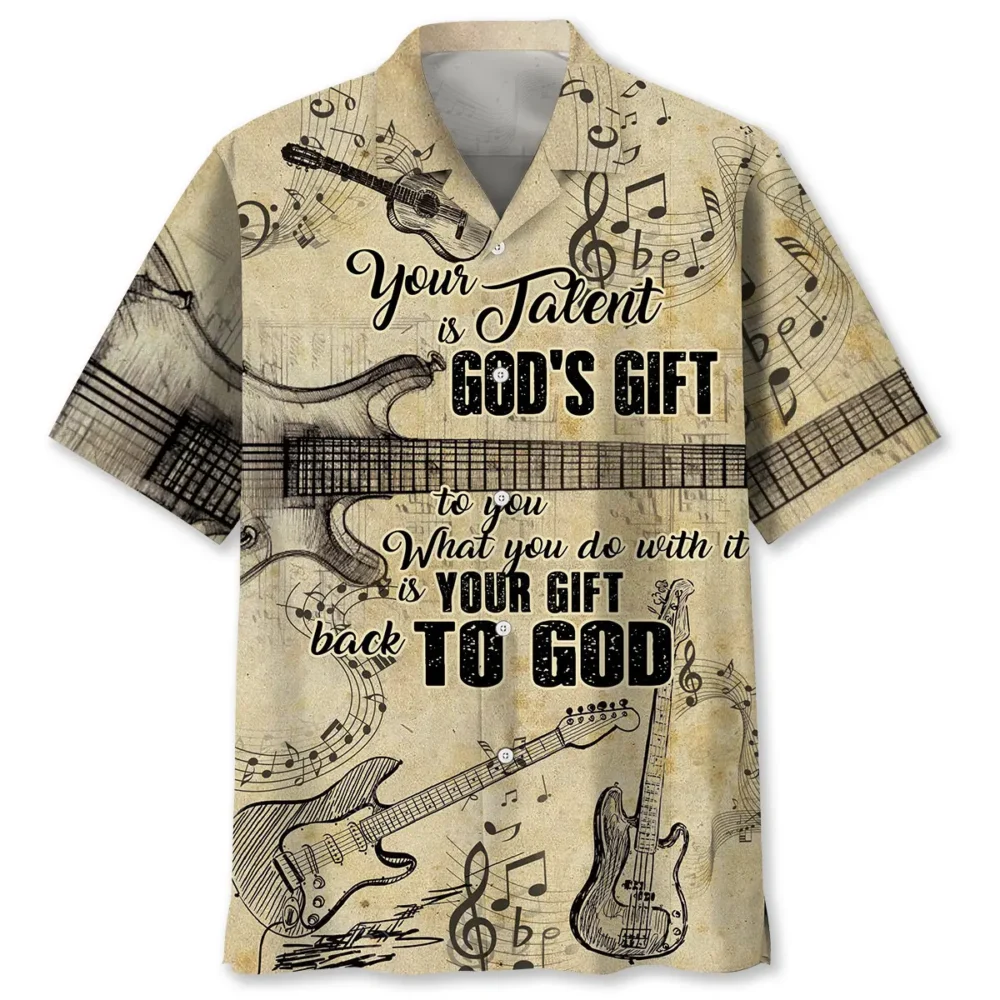 Old Guitar Vintage Style Hawaiian Shirt BGR2764712 - Boogor