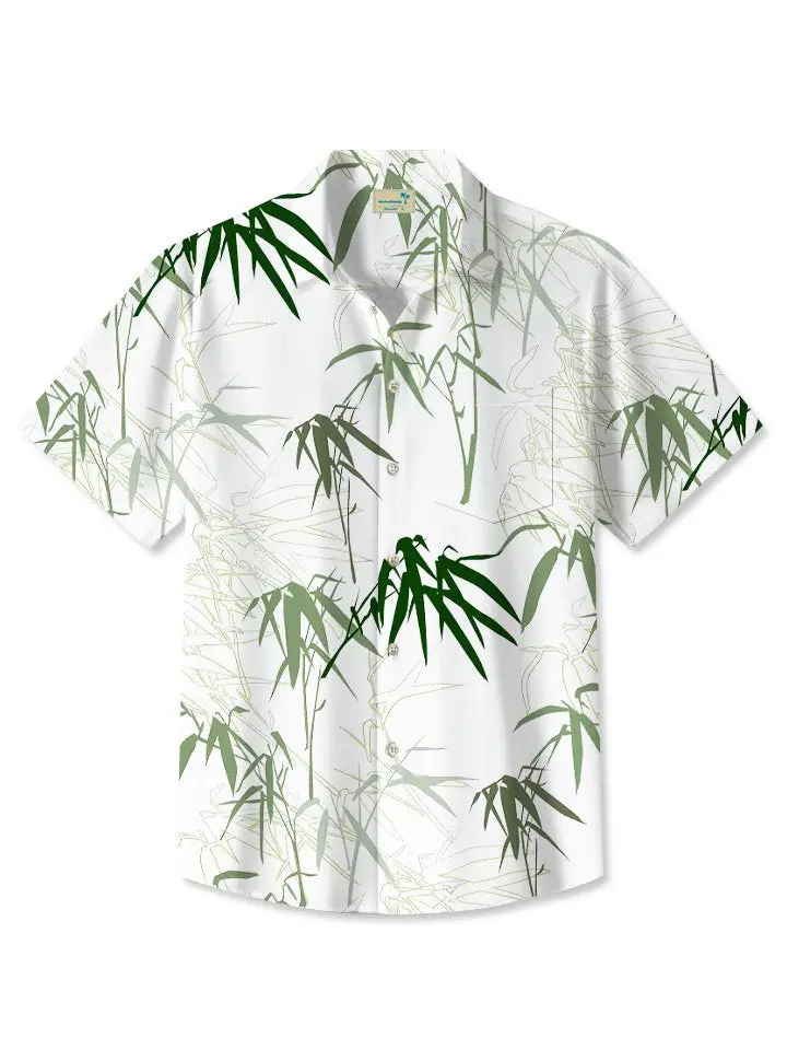Plant Bamboo Commute Casual Vacation Hawaiian Shirt BGR2765277 - Boogor
