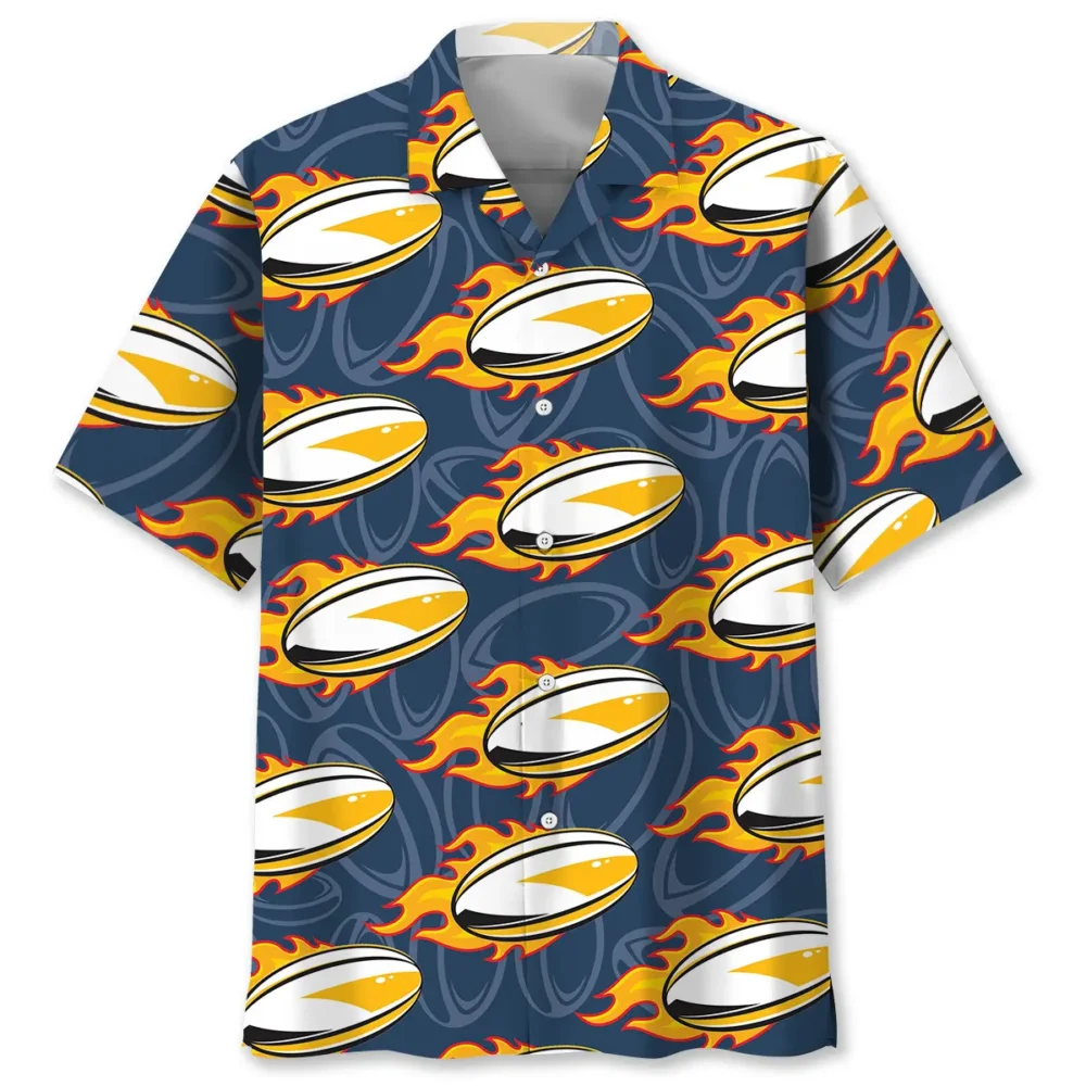 Rugby Fire Hawaiian Shirt BGR2764912 - Boogor