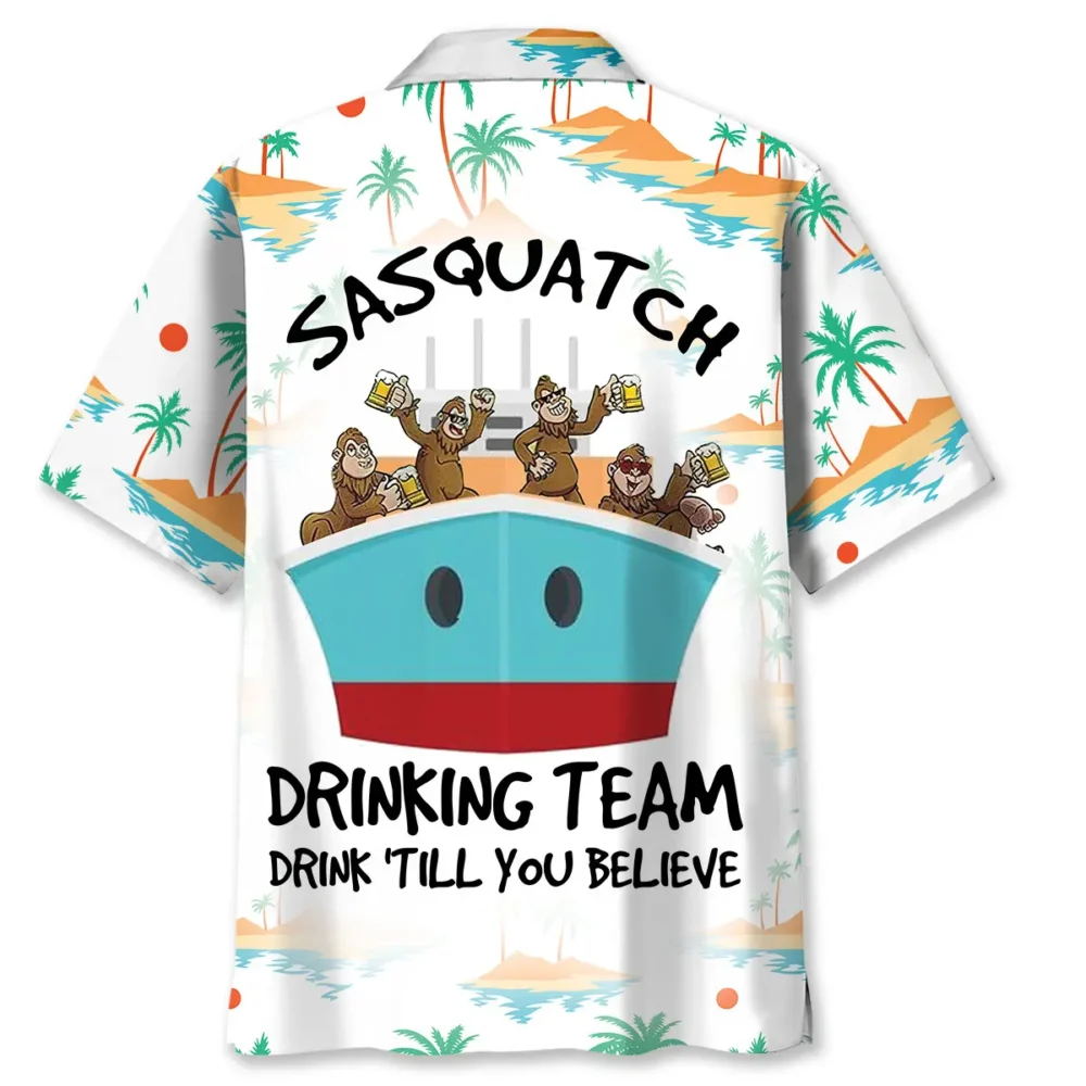 Sasquatch Drinking Team Cruise Hawaiian Shirt BGR2764814 - Boogor