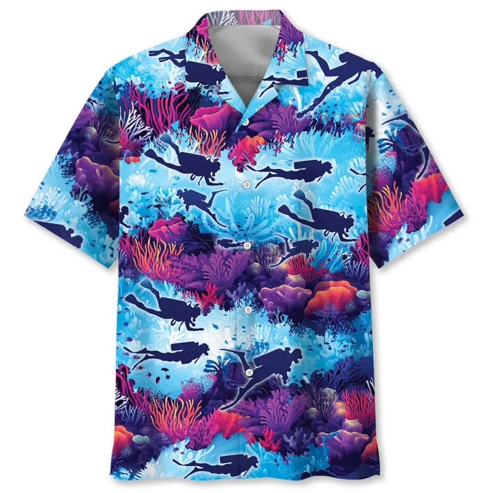 Scuba Diving Reef Explorer Hawaiian Shirt BGR2764895 - Boogor