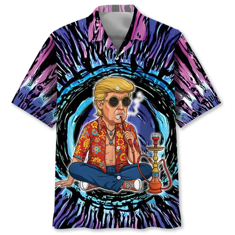 Smoky Man Hippie Hawaiian Shirt BGR2764978 - Boogor