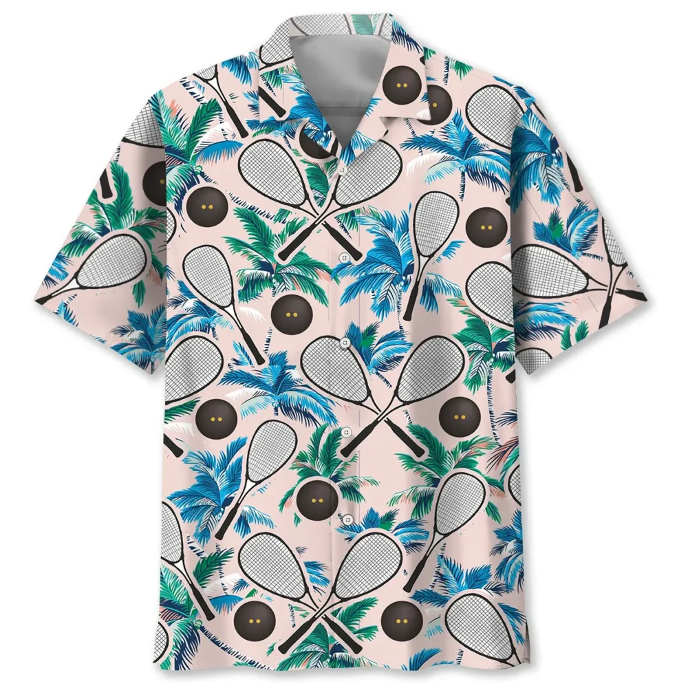 Squash Sport Tropical Palm Tree Hawaiian Shirt BGR2764919 - Boogor