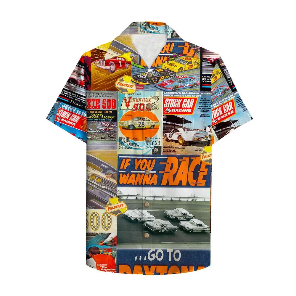 Stock Car Racing Magazine Unisex Hawaiian Shirt Aloha Shirt BGR2765657 - Boogor