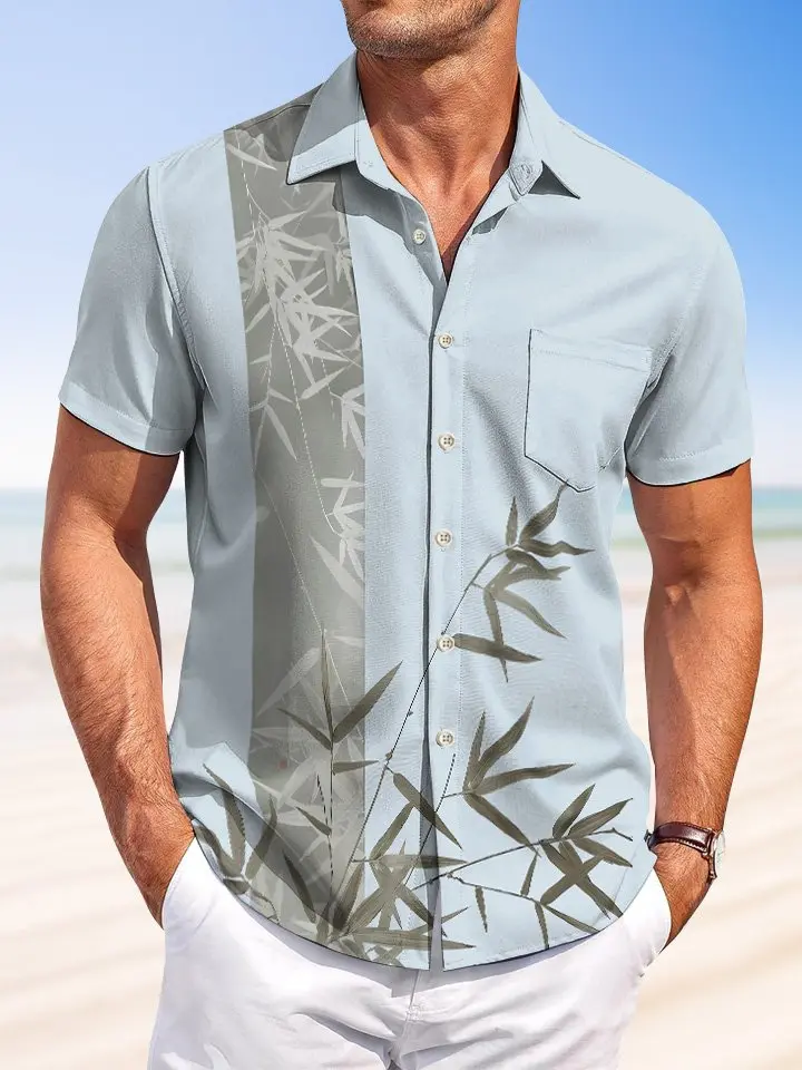 summer bamboo casual beach vacation Hawaiian Shirt BGR2765254 - Boogor