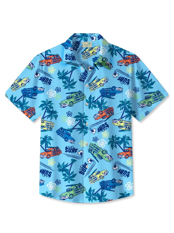 Summer Beach Coconut Tree Buggy Beach Casual Vacation Hawaiian Shirt BGR2765046 - Boogor