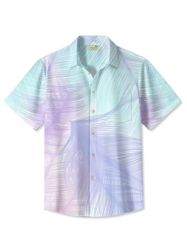 Summer Beach Coconut Tree Leaves Casual Hawaiian Shirt BGR2765293 - Boogor