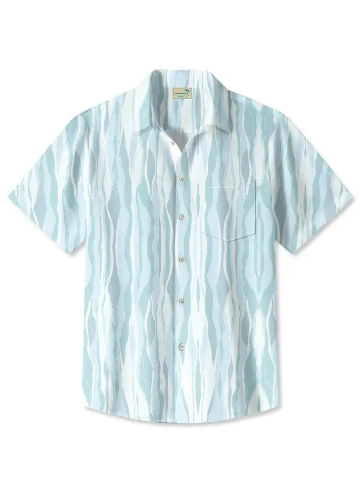 Summer Geometric Lines 3D Art Gradient Color Leisure Holiday Hawaiian Shirt BGR2765308 - Boogor