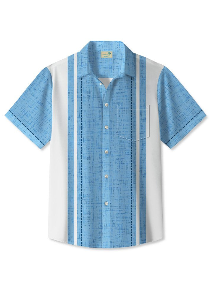 Summer Geometric Lines Commuting 50s Vintage Bowling Hawaiian Shirt BGR2765298 - Boogor