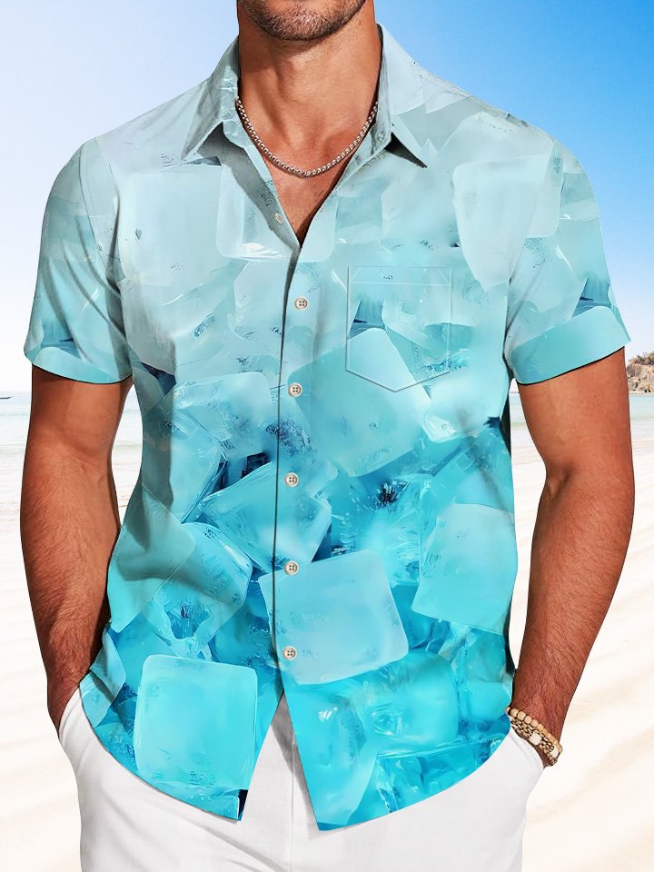 summer pattern ice beach casual vacation Hawaiian Shirt BGR2765050 - Boogor