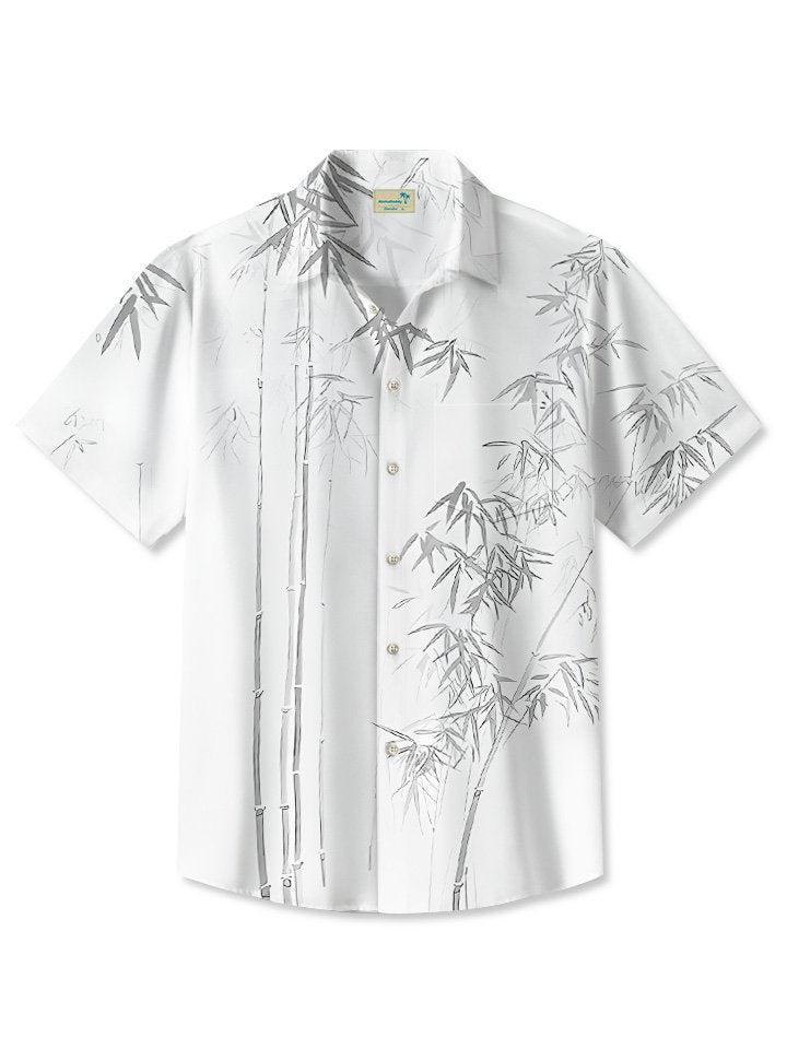 Summer Plant Bamboo Tropical Casual Vacation Hawaiian Shirt BGR2765387 - Boogor