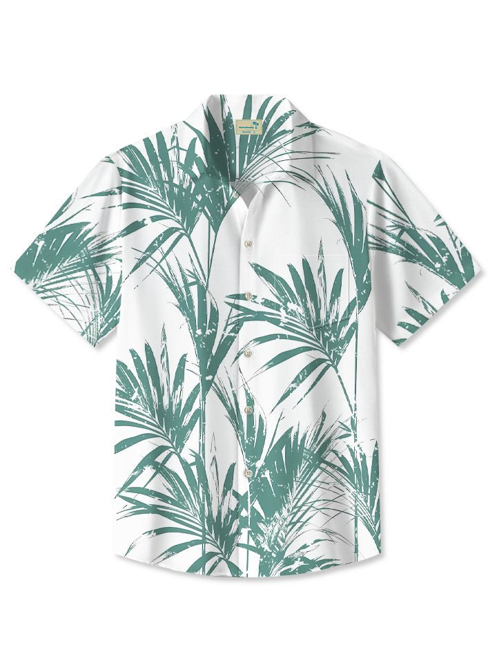Summer Plant Leaves Casual Vacation Hawaiian Shirt BGR2765352 - Boogor