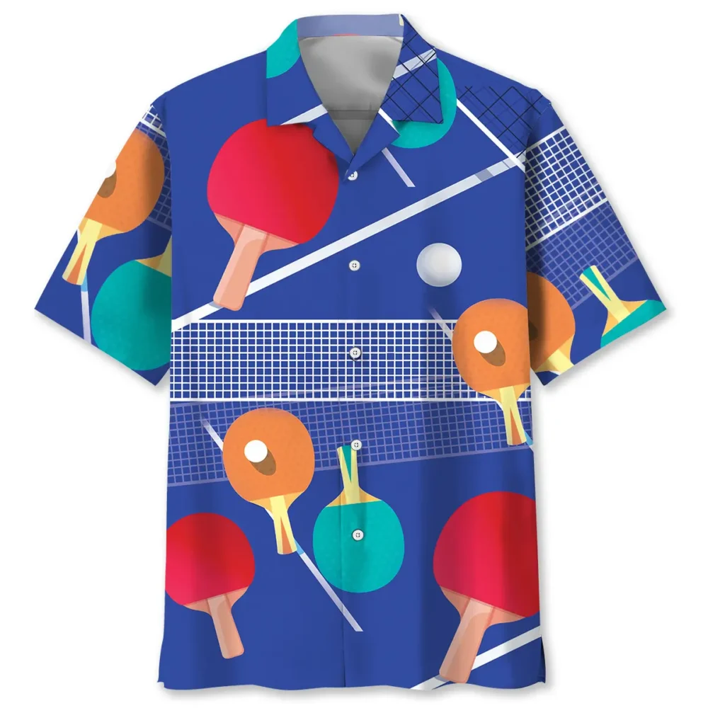 Table Tennis Tournament Hawaiian Shirt BGR2764947 - Boogor