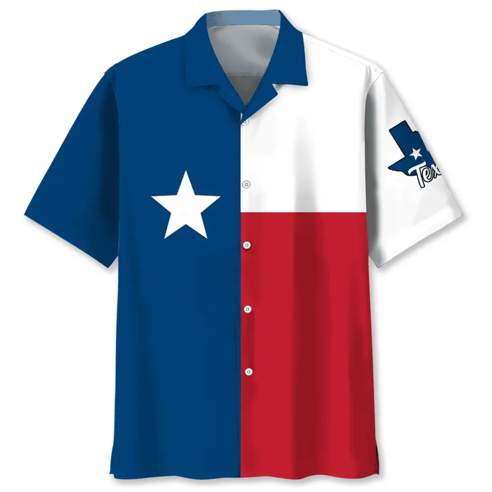 Texas Flag Hawaiian Shirt BGR2764724 - Boogor