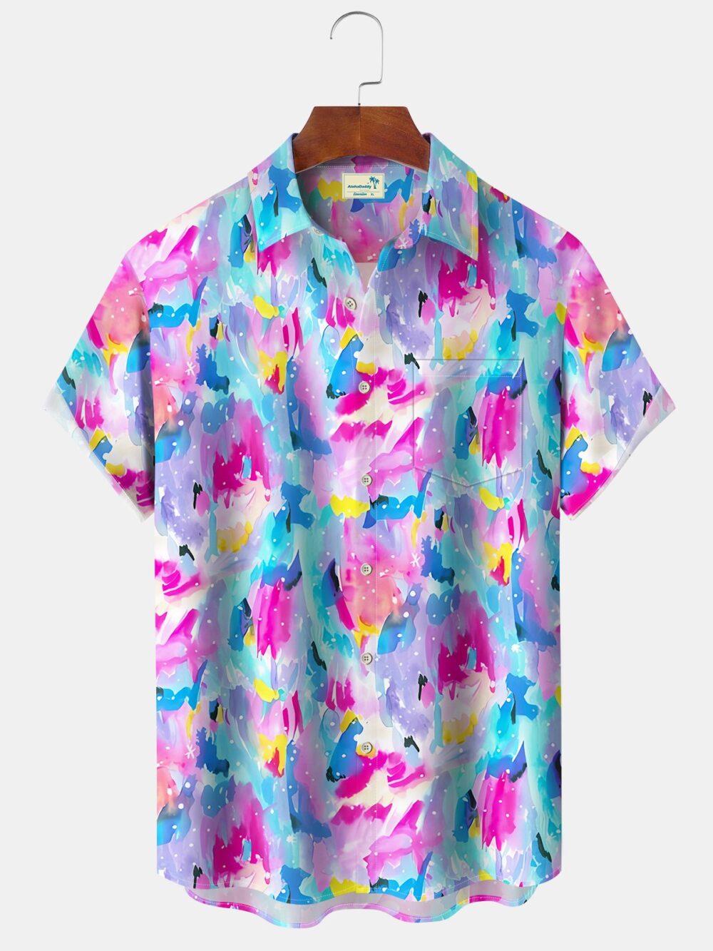 Vacation Watercolor Ombre Hawaiian Floral Beach Hawaiian Shirt BGR2765274 - Boogor