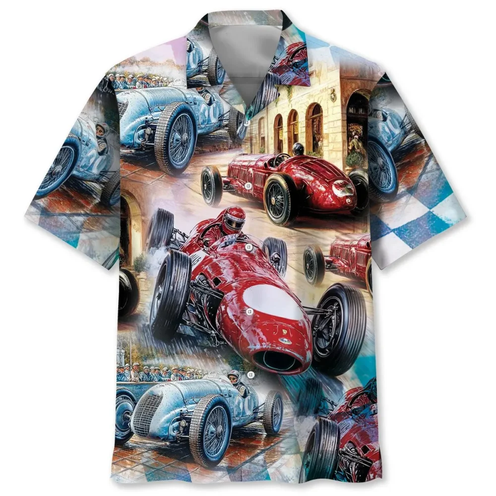 Vintage Classic Race Car Hawaiian Shirt BGR2764769 - Boogor