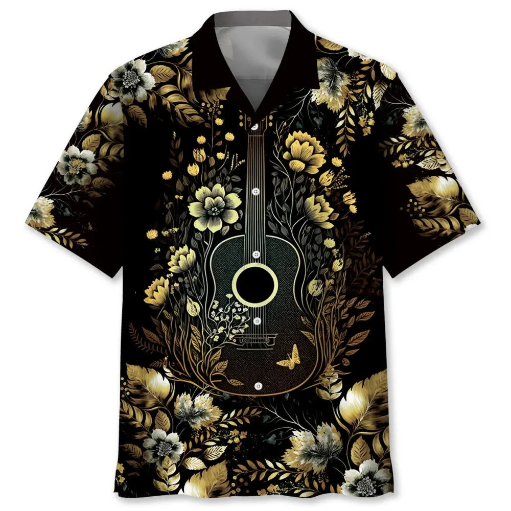 Vintage Guitarist Hawaiian Shirt BGR2764937 - Boogor