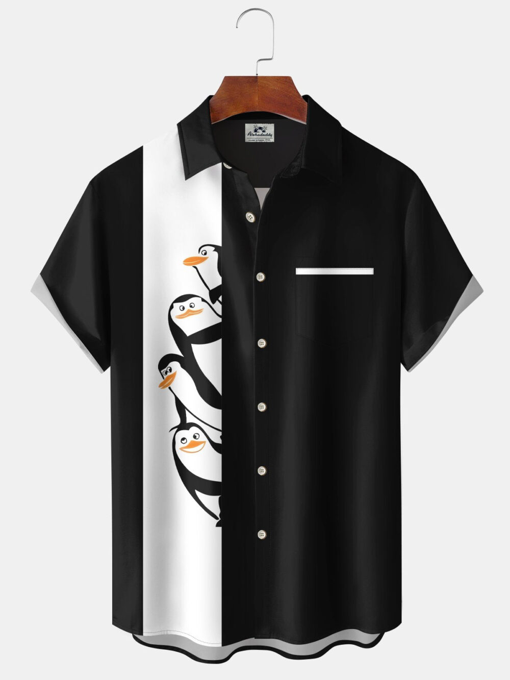 Vintage Hawaiian Cartoon Penguin Bowling Hawaiian Shirt BGR2765134 - Boogor