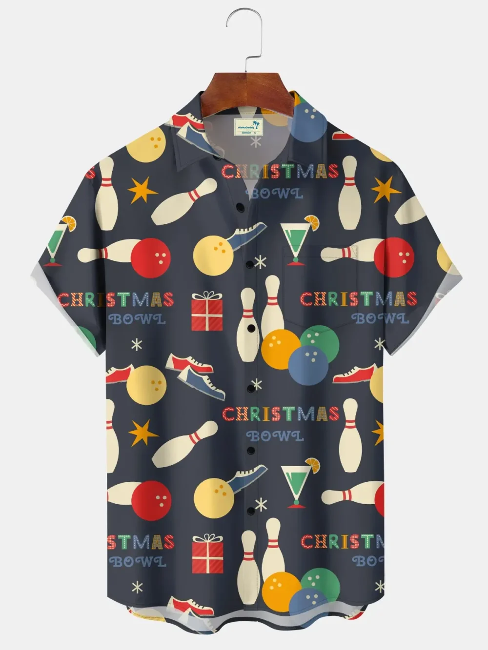 Vintage Holiday Christmas Vacation Men's Hawaiian Shirt BGR2765212 - Boogor