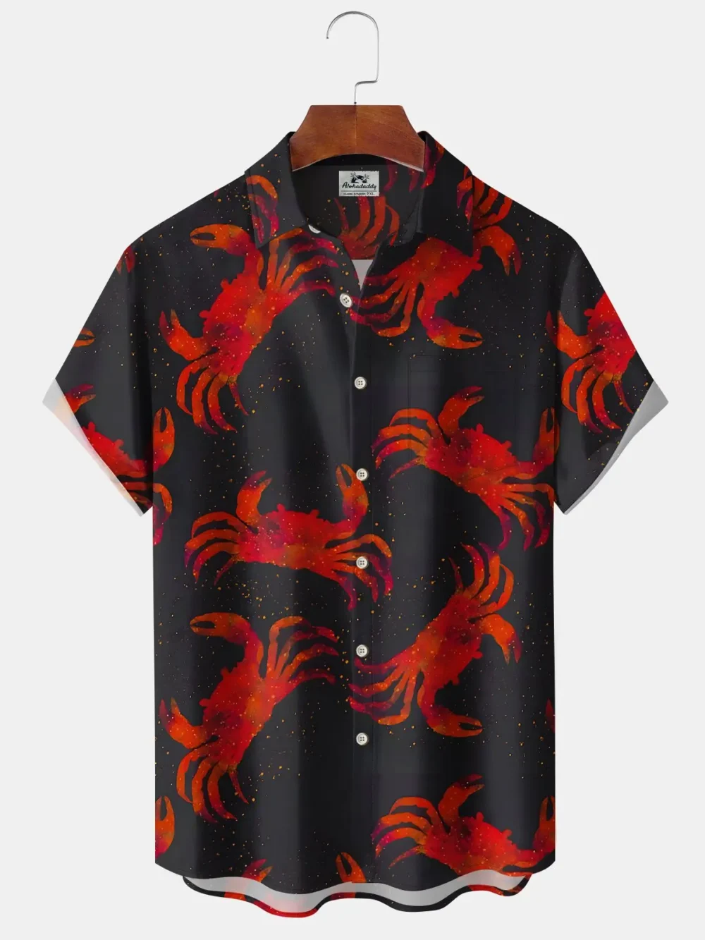 Vintage Holiday Mens Crab Sea Life Hawaiian Shirt BGR2765123 - Boogor