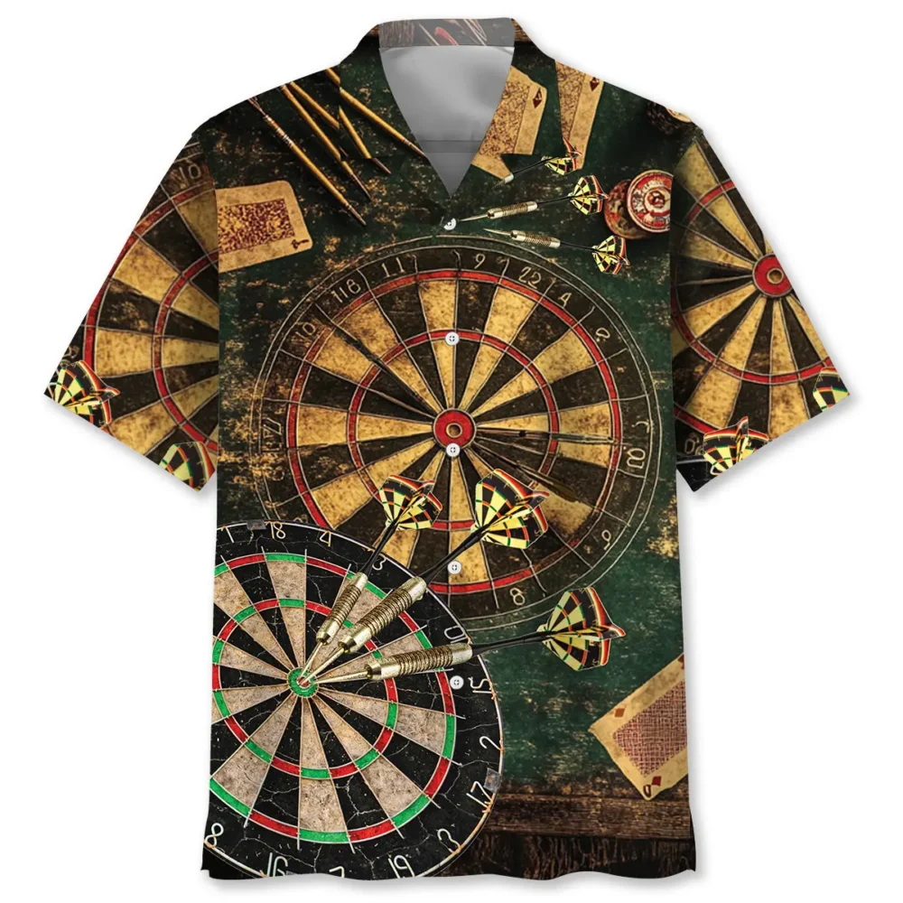 Vintage Old Darts Board Hawaiian Shirt BGR2765002 - Boogor