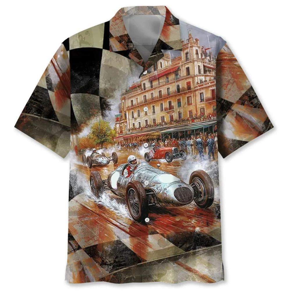 Vintage Road Racing European Hawaiian Shirt BGR2764793 - Boogor