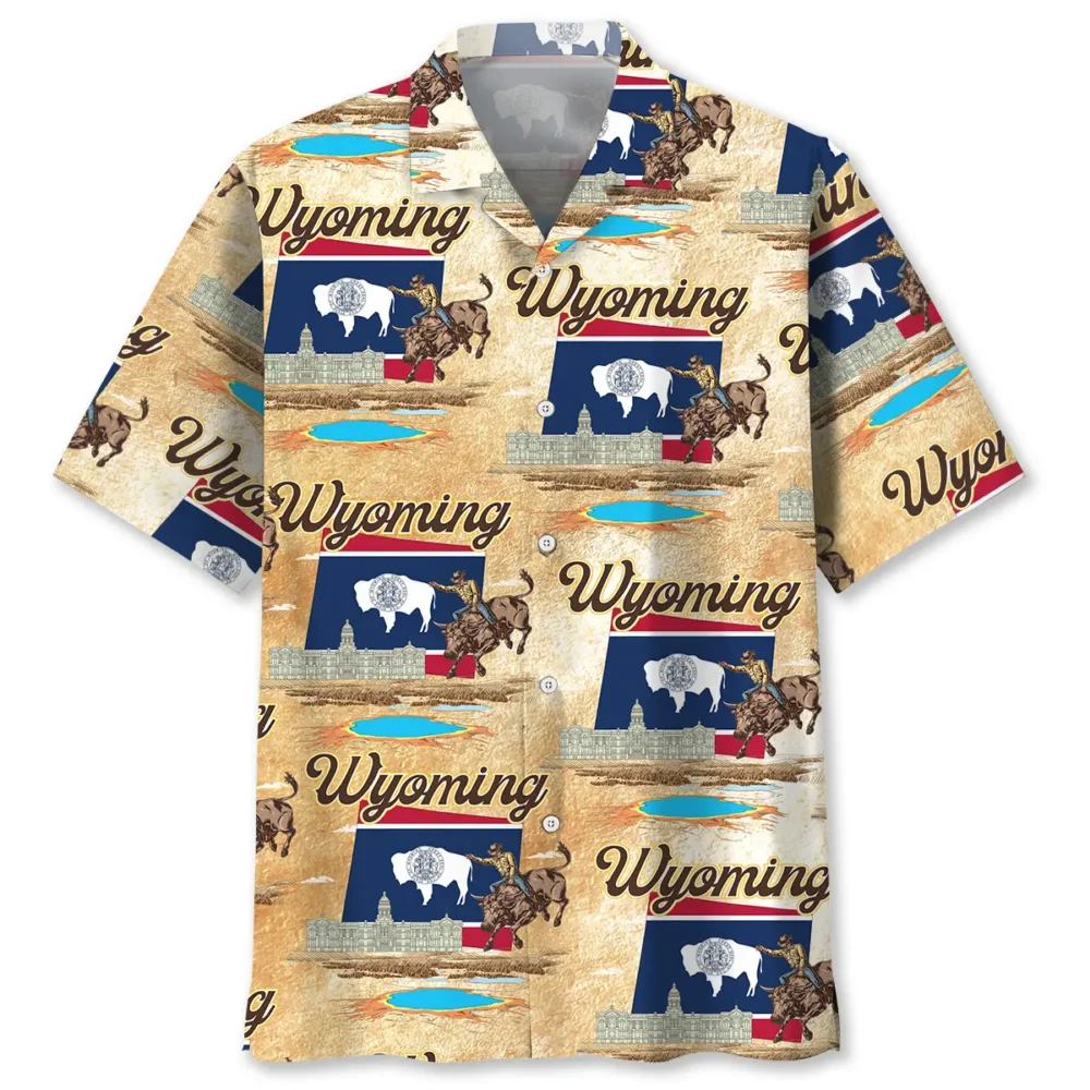 Wyoming The Equality State Hawaiian Shirt BGR2764888 - Boogor